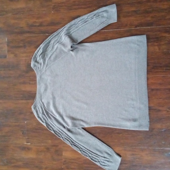 Sonoma Grey Knit Boat Neck Long Sleeve Sweater Women's Medium - Picture 7 of 7